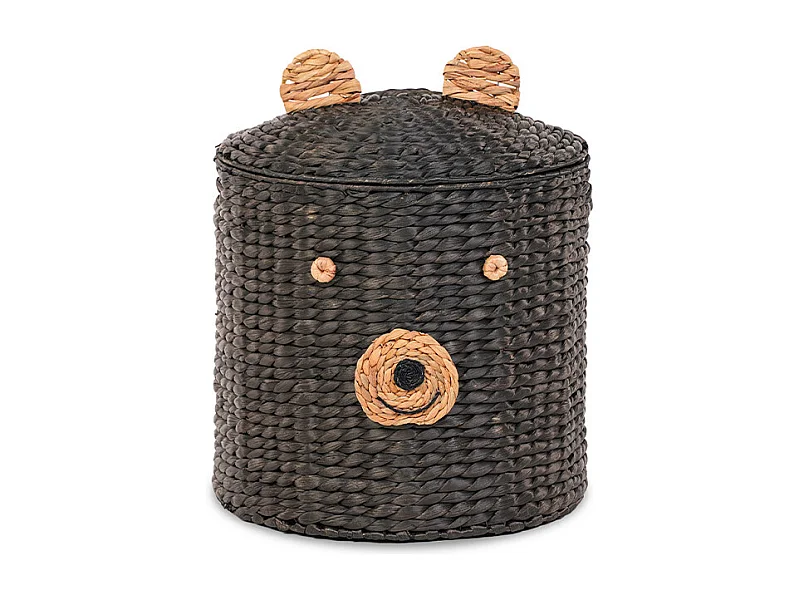 Panier ours jacinthe d'eau noir