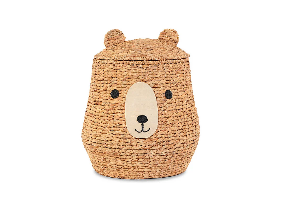 Panier ours jacinthe d'eau naturel