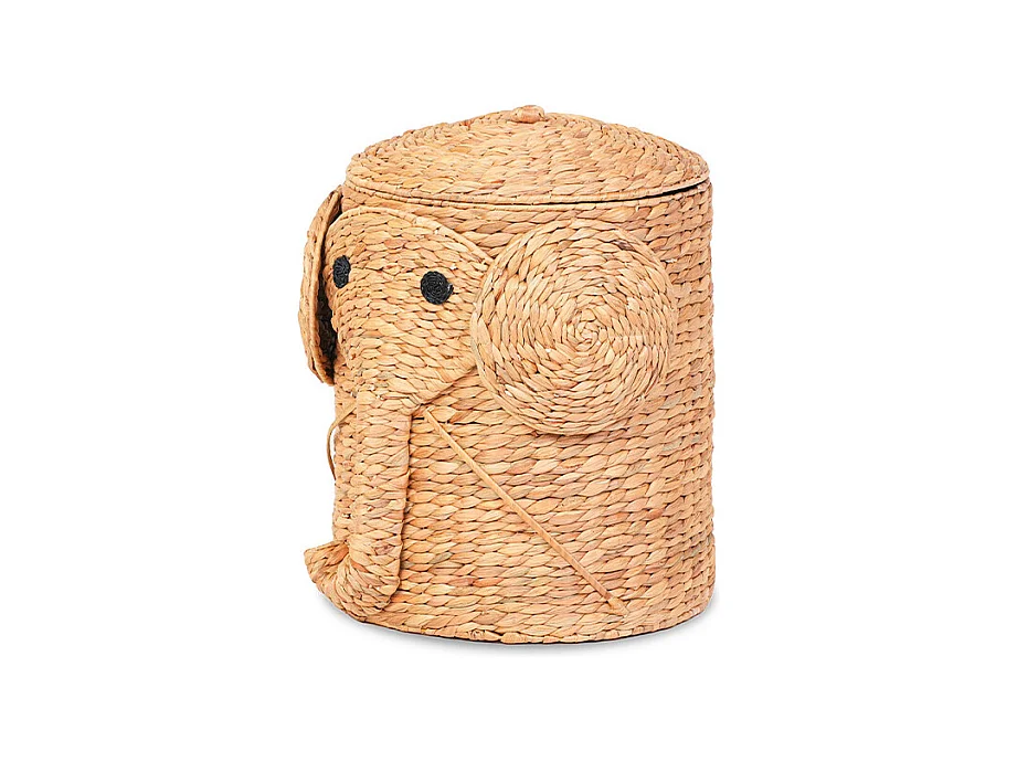 Panier elephant jacinthe d'eau naturel