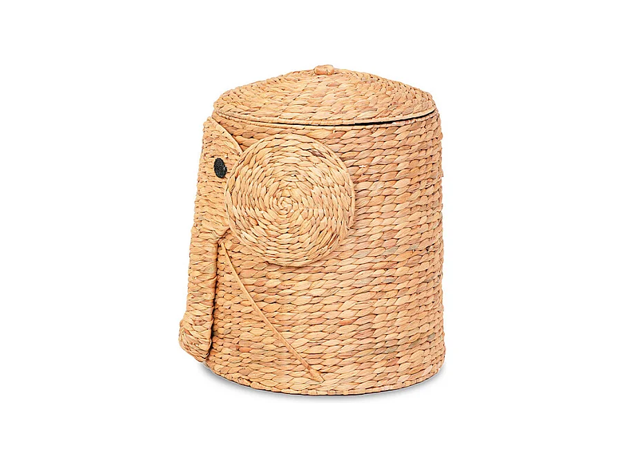 Panier elephant jacinthe d'eau naturel