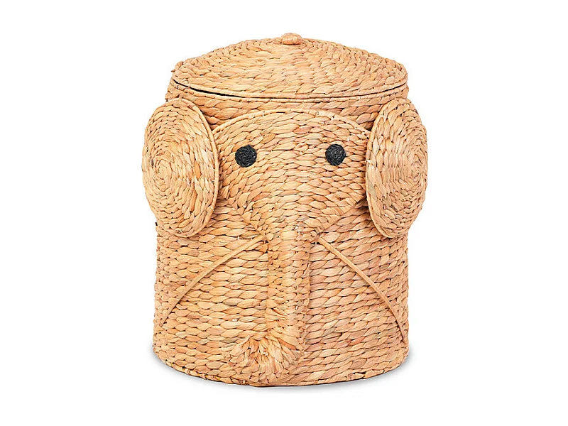 Panier elephant jacinthe d'eau naturel