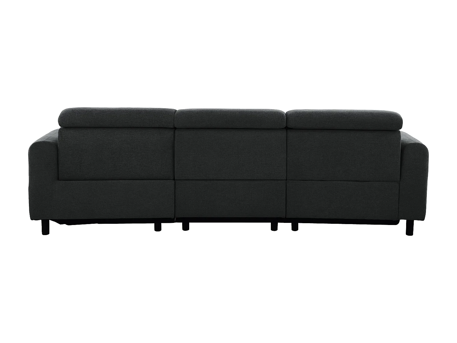 Skaane | Sofa 3 seater with chaise left & electric function in fabric anthracit