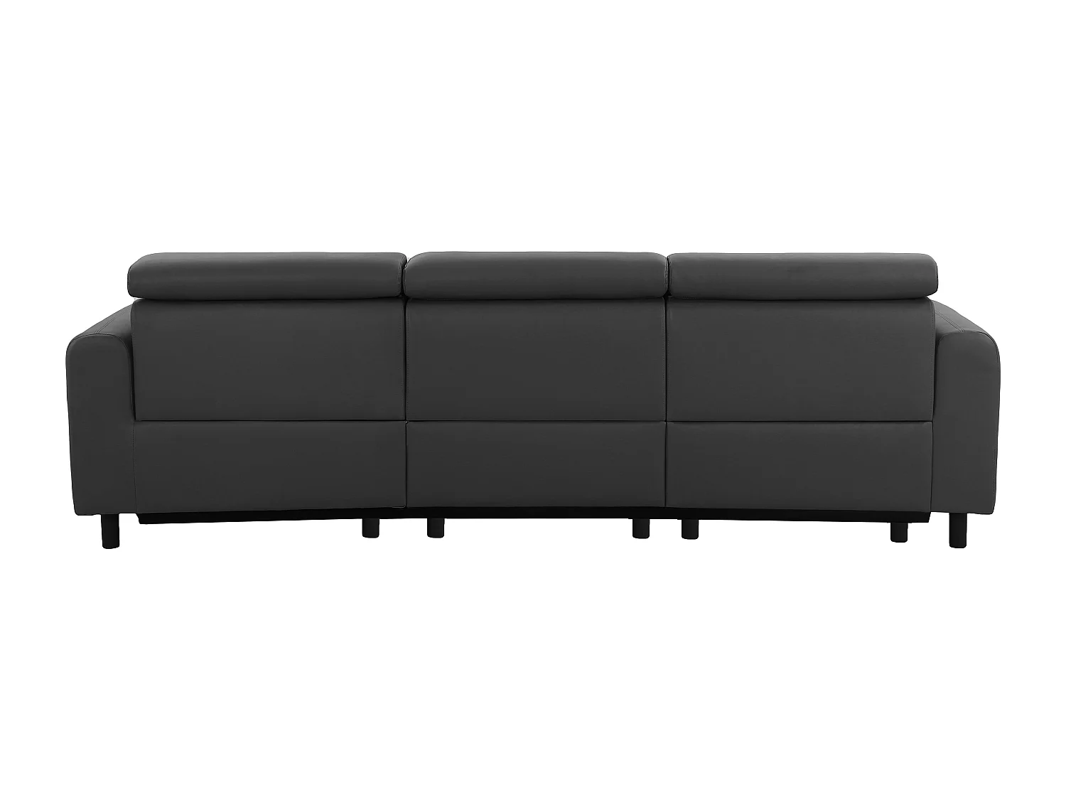 Skaane | Sofa 3 seater with chaise left & electric function in PU grey