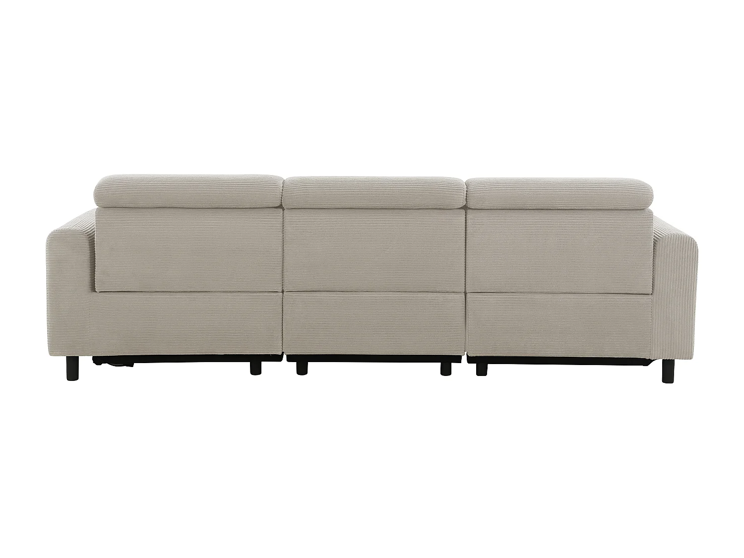 Skaane | Sofa 3 seater with chaise left & electric function in corduroy cream