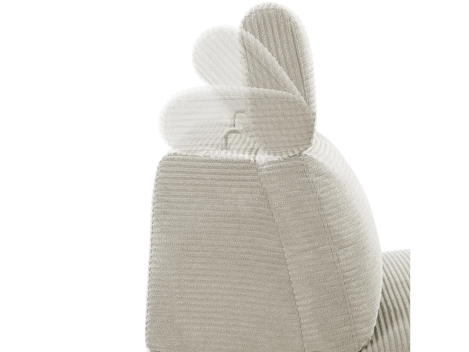 Skaane | Sofa 3 seater with chaise left & electric function in corduroy cream