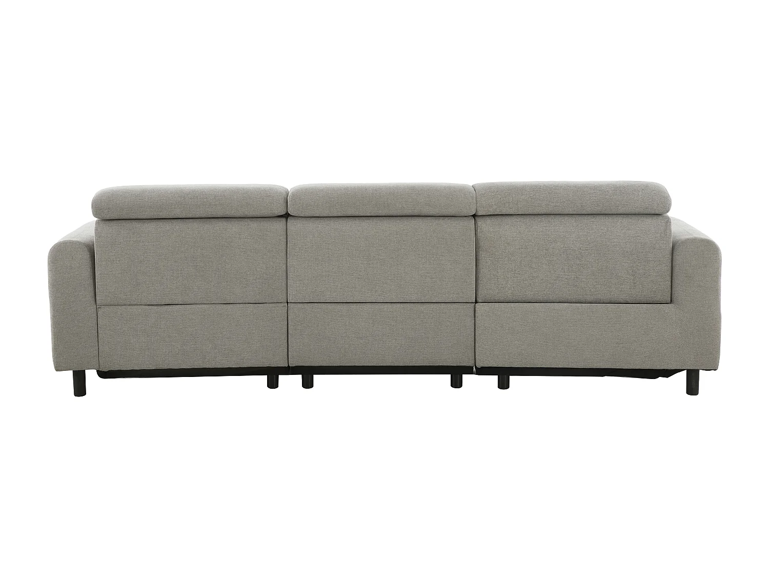 Skaane | Sofa 3 seater with chaise right & electric function in fabric lightgrey