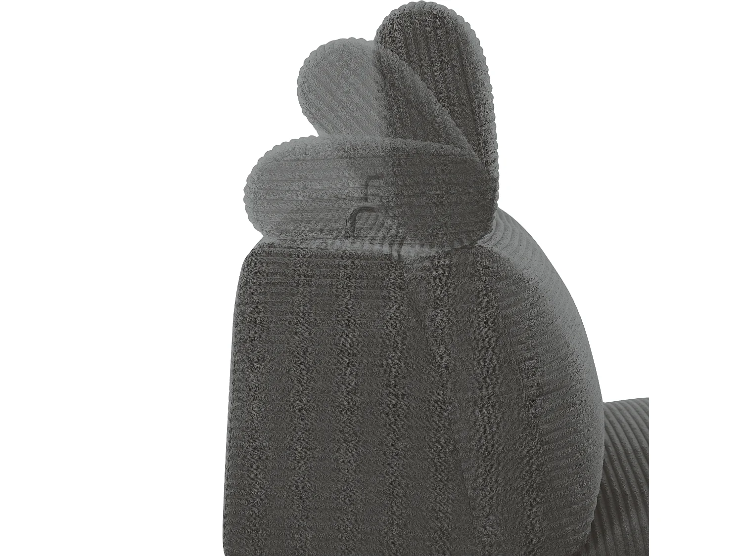 Skaane | Sofa 3 seater with chaise right & electric function in corduroy anthracite