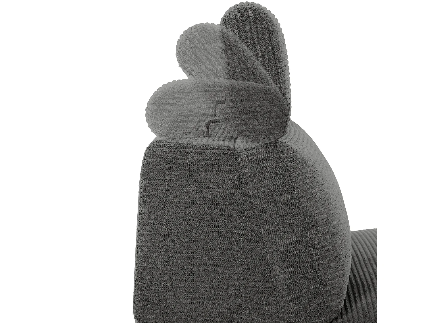 Skaane | Sofa 3 seater with chaise left & electric function in corduroy anthracite