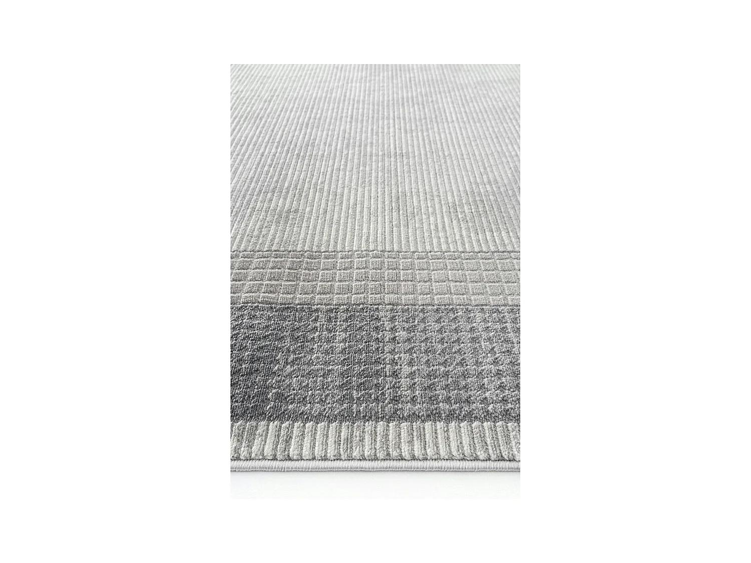 Tapis gris motifs géométriques – 120x180 cm ISTANBUL