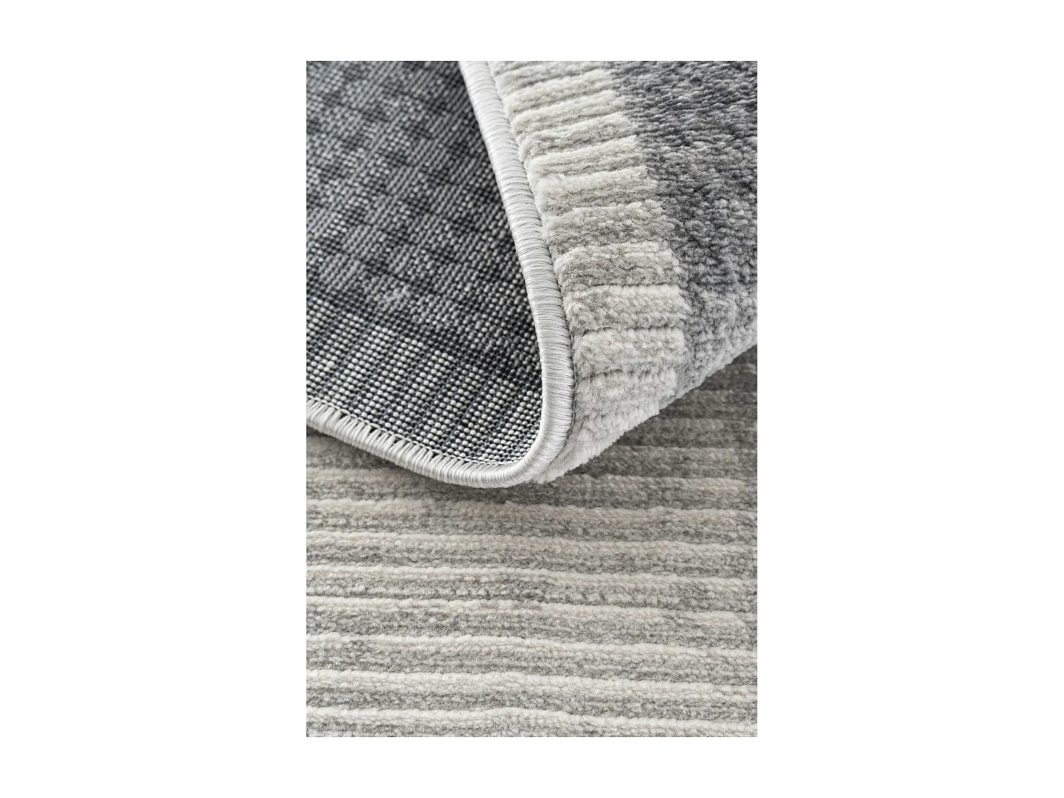 Tapis gris motifs géométriques – 120x180 cm ISTANBUL