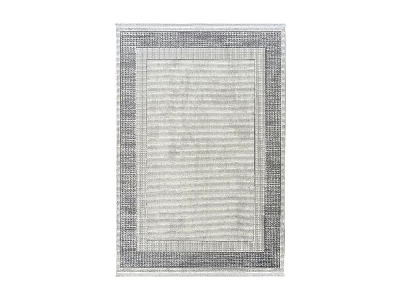 Tapis gris motifs géométriques – 120x180 cm ISTANBUL