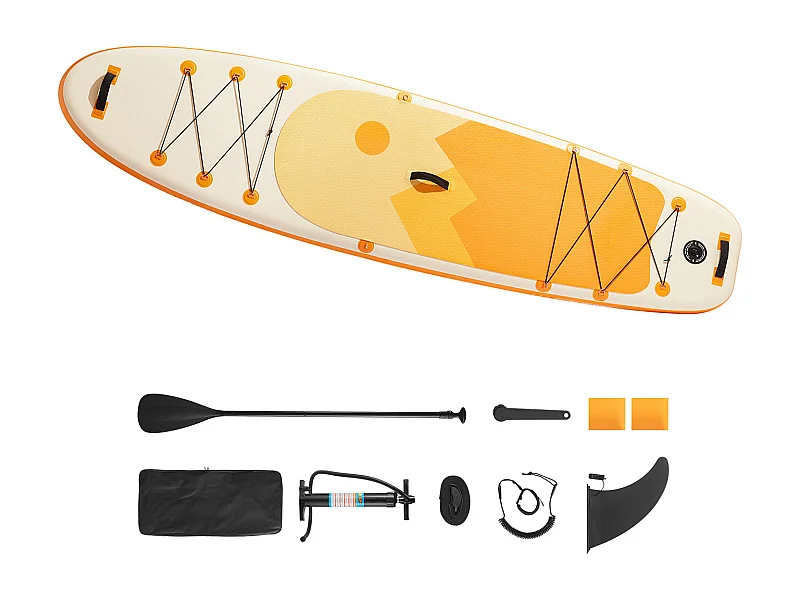 Paddle Gonflable SucceBuy, 353,6 cm, Planche à Pagaie Debout Sup, Ultra-Légère, avec Accessoires de Pompe, Sac à Dos, Pont Antidérapant pour Jeunes et Adultes
