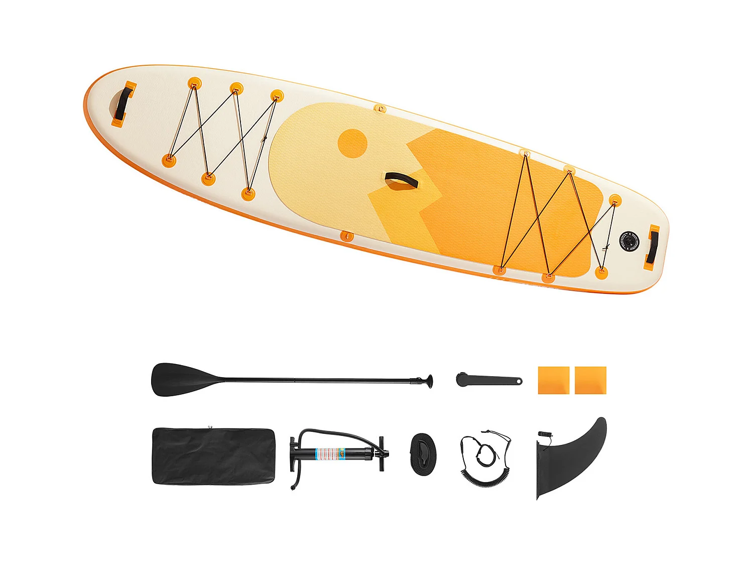 Paddle Gonflable SucceBuy, 353,6 cm, Planche à Pagaie Debout Sup, Ultra-Légère, avec Accessoires de Pompe, Sac à Dos, Pont Antidérapant pour Jeunes et Adultes