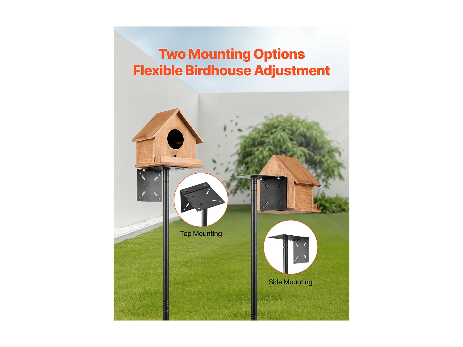Hirtenknoten SucceBuy, 4 Knoten, Futterstelle für Wilde Vögel von 237 cm Höhe, Aufhängendes Set mit Schutz gegen Eichhörnchen