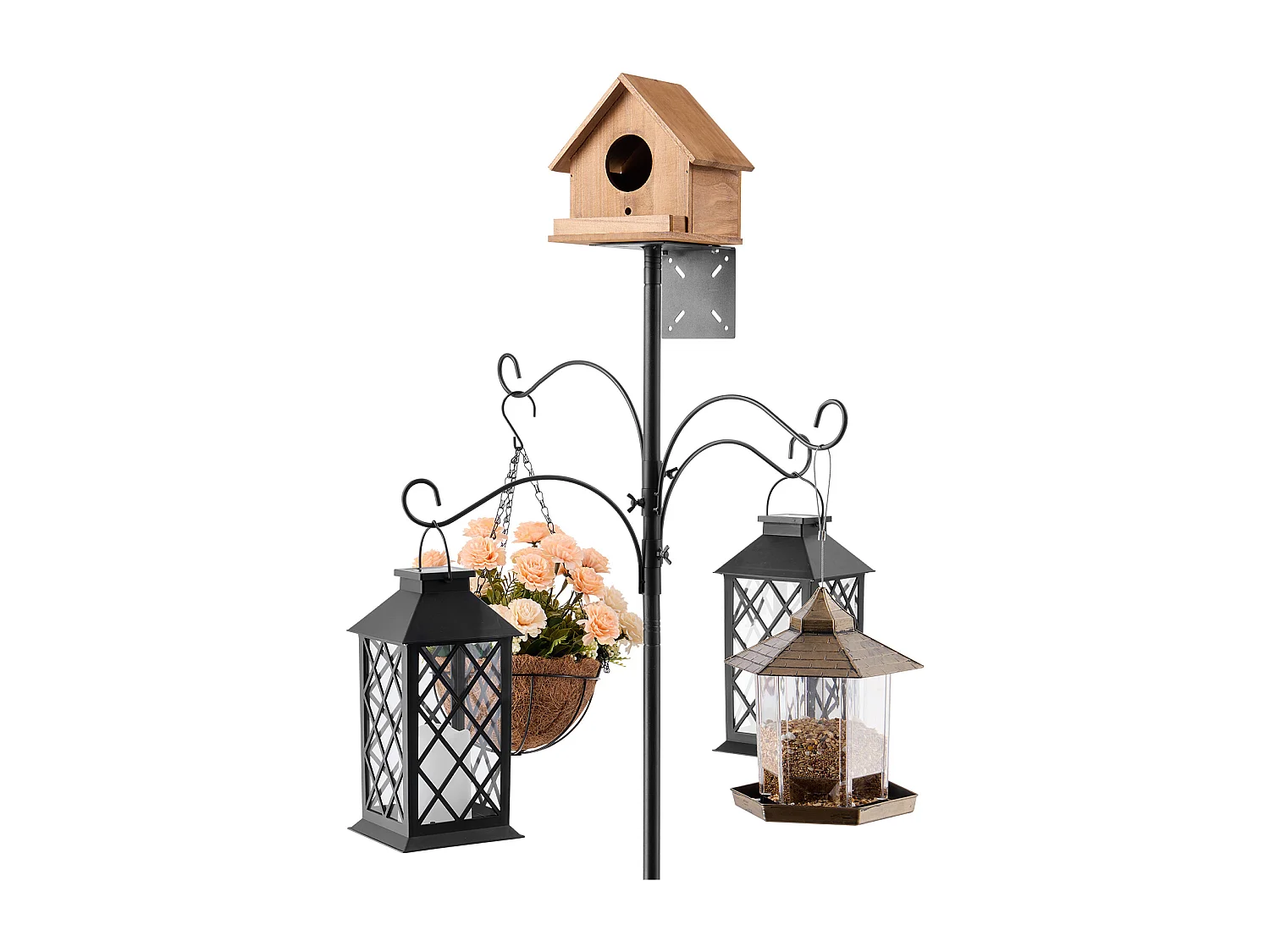 Hirtenknoten SucceBuy, 4 Knoten, Futterstelle für Wilde Vögel von 237 cm Höhe, Aufhängendes Set mit Schutz gegen Eichhörnchen