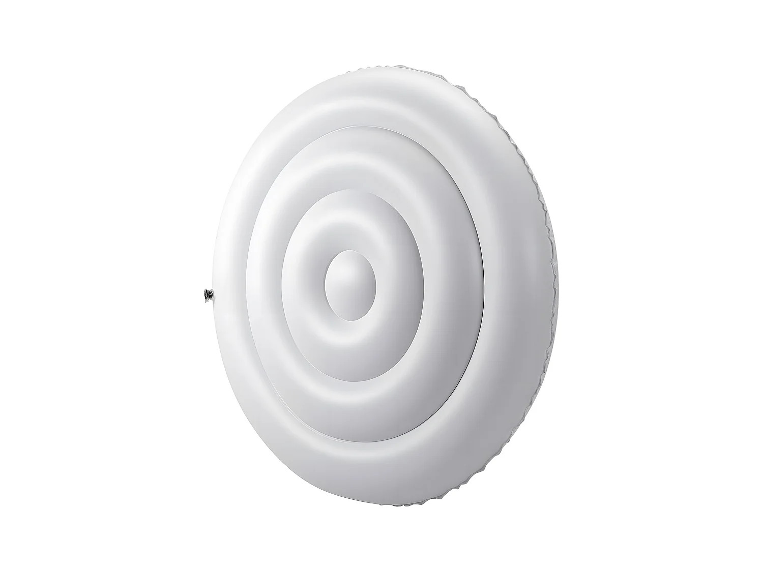 Couvercle Gonflable Rond SucceBuy pour Spa 137 cm, Housse de Protection pour Spa Résistante aux Intempéries et à l'Eau, Couverture Thermique en PVC, Blanc