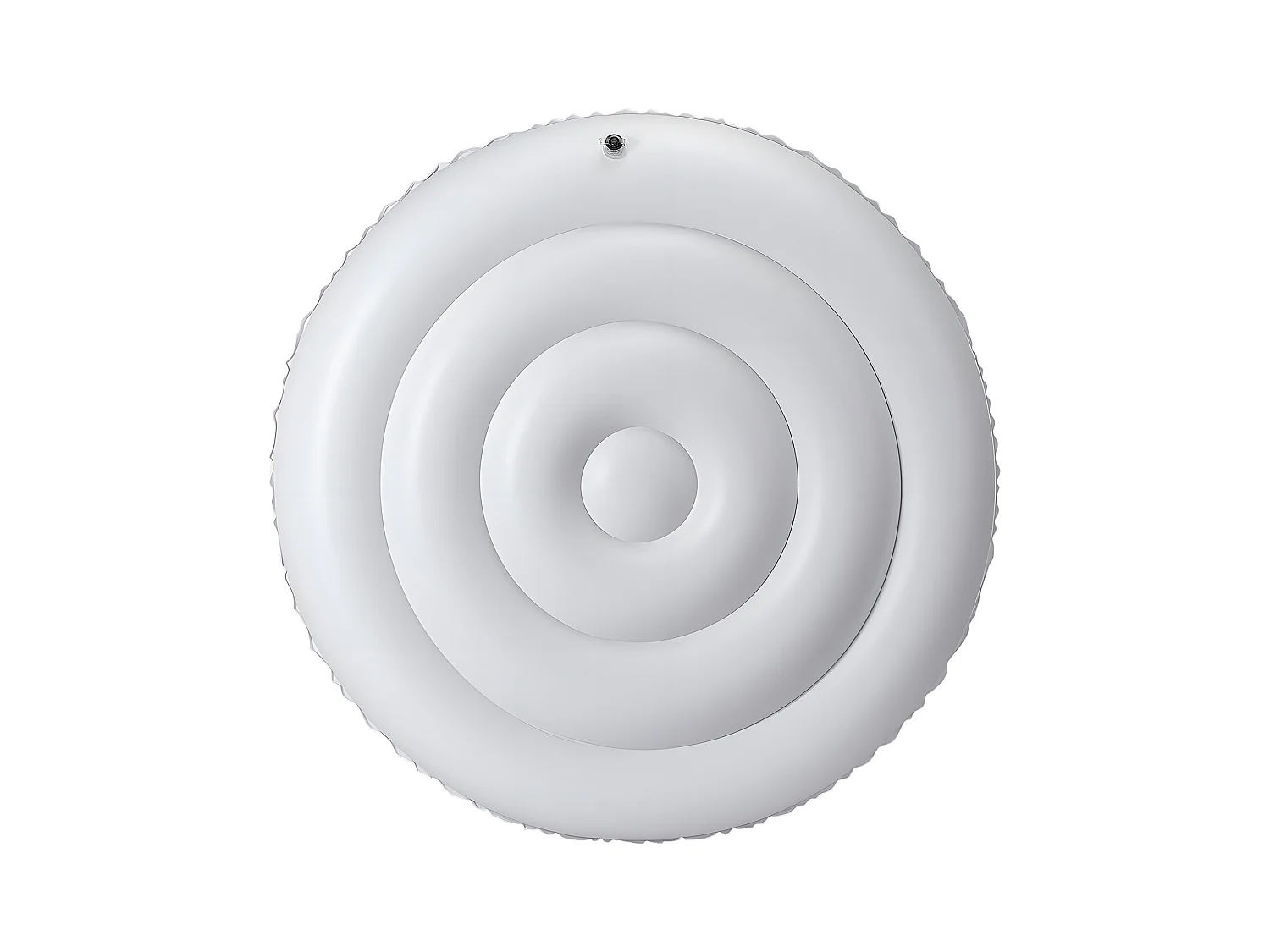 Couvercle Gonflable Rond SucceBuy pour Spa 137 cm, Housse de Protection pour Spa Résistante aux Intempéries et à l'Eau, Couverture Thermique en PVC, Blanc