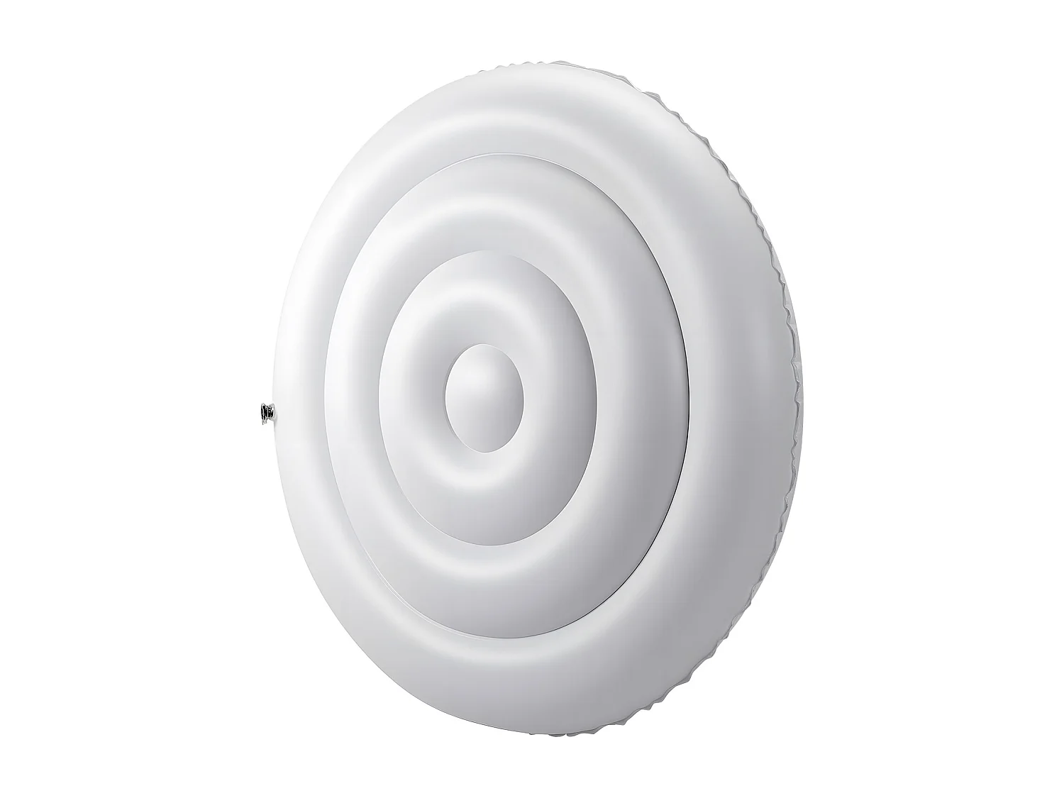 Couvercle Gonflable Rond SucceBuy pour Spa 137 cm, Housse de Protection pour Spa Résistante aux Intempéries et à l'Eau, Couverture Thermique en PVC, Blanc
