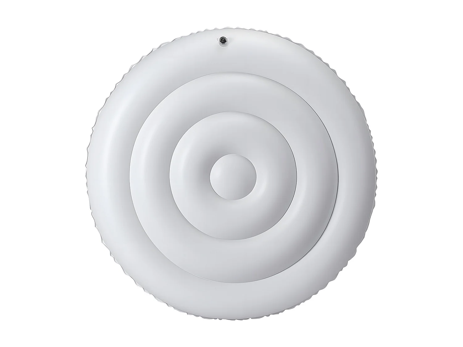 Couvercle Gonflable Rond SucceBuy pour Spa 137 cm, Housse de Protection pour Spa Résistante aux Intempéries et à l'Eau, Couverture Thermique en PVC, Blanc