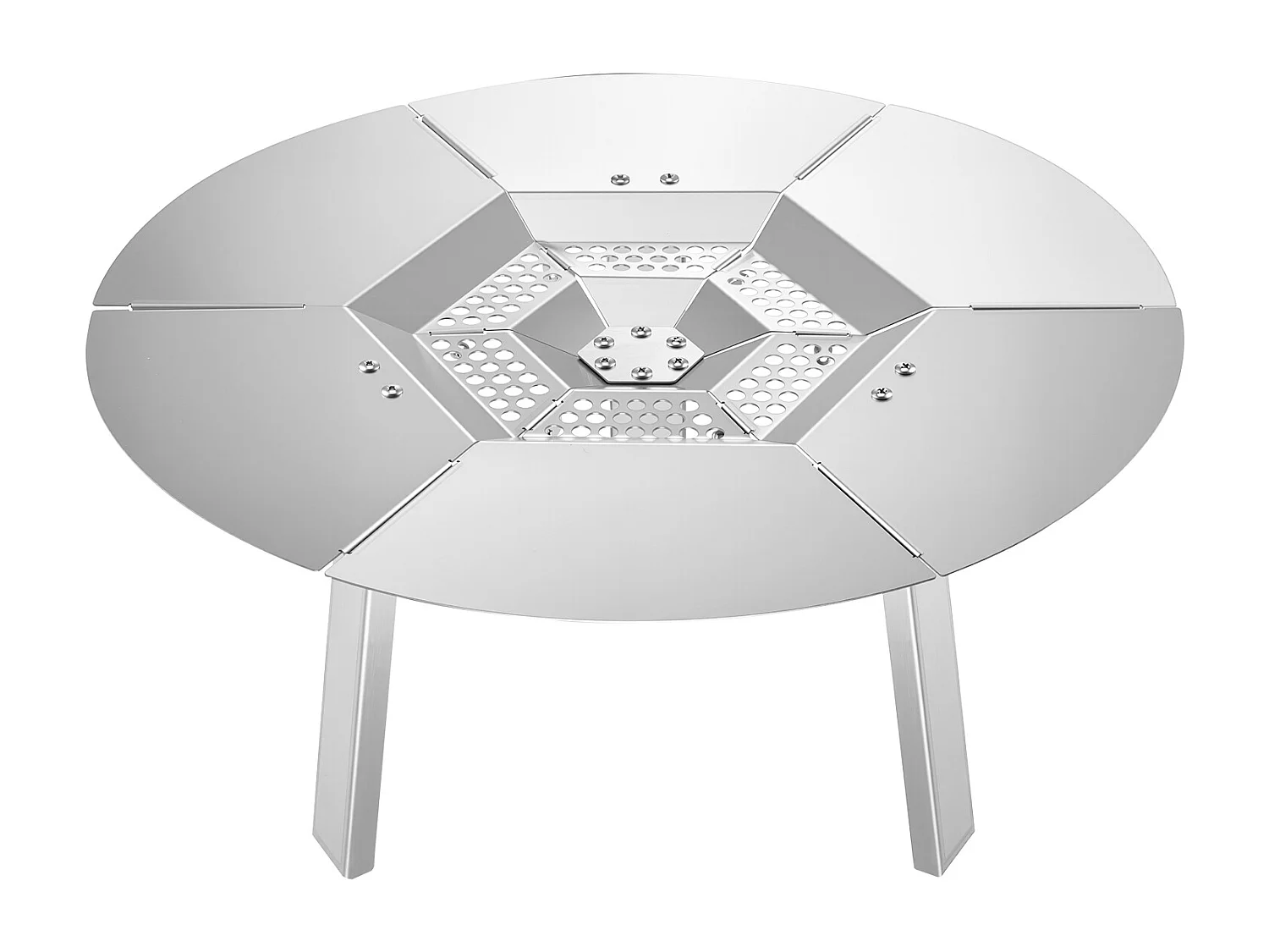 Diffuseur de Chaleur SucceBuy, 50.8x25.4 cm Protection Thermique Ronde, Diffuseur de Chaleur en Acier Inoxydable 304 avec Couvercle de Brûleur Amovible