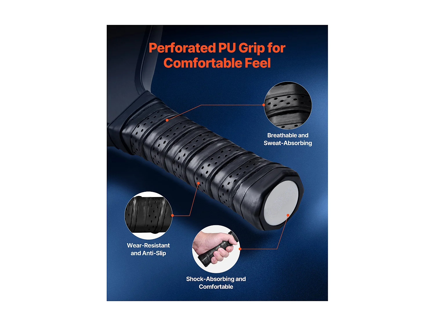 Raquette de Pickleball SucceBuy avec Surface en Fibre de Carbone T700, Raquette de Haute Qualité pour une Puissance, un Contrôle et un Effet Améliorés