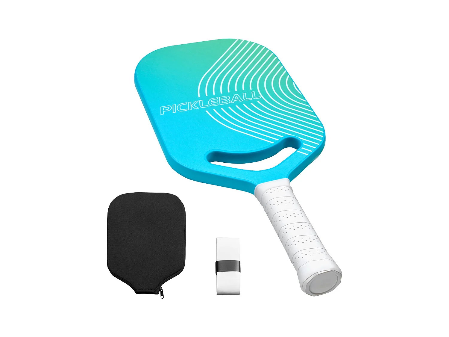 Raquete de Pickleball SucceBuy com Aero-Throat, Superficie de Fibra de Carbono T700 e Núcleo de Favela de Abelha, Raquete para uma Potência, um Controle