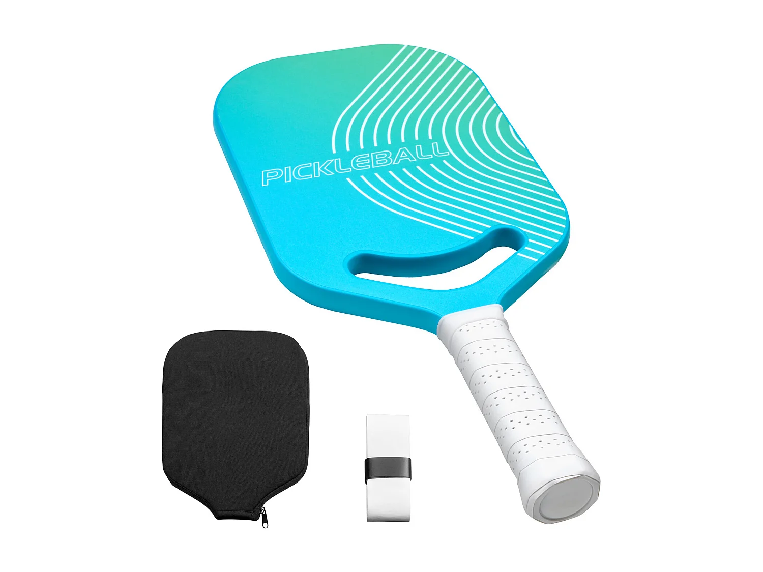 Raquette de Pickleball SucceBuy avec Aero-Throat, Surface en Fibre de Carbone T700 et Noyau en Nid d'Abeille, Raquette pour une Puissance, un Contrôle