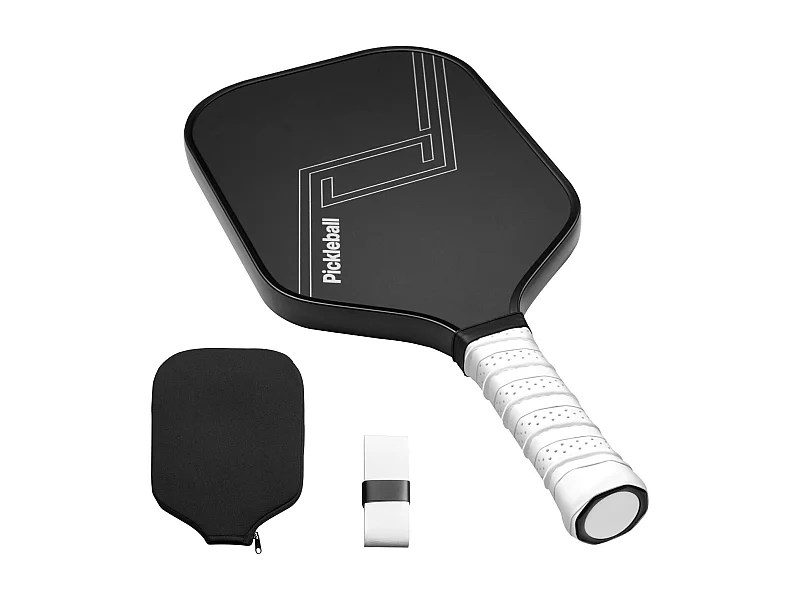 Raquette de Pickleball SucceBuy avec Surface en Fibre de Carbone T700 et Noyau en Nid d'Abeille, Raquette de Haute Qualité pour une Puissance, un Contrôle