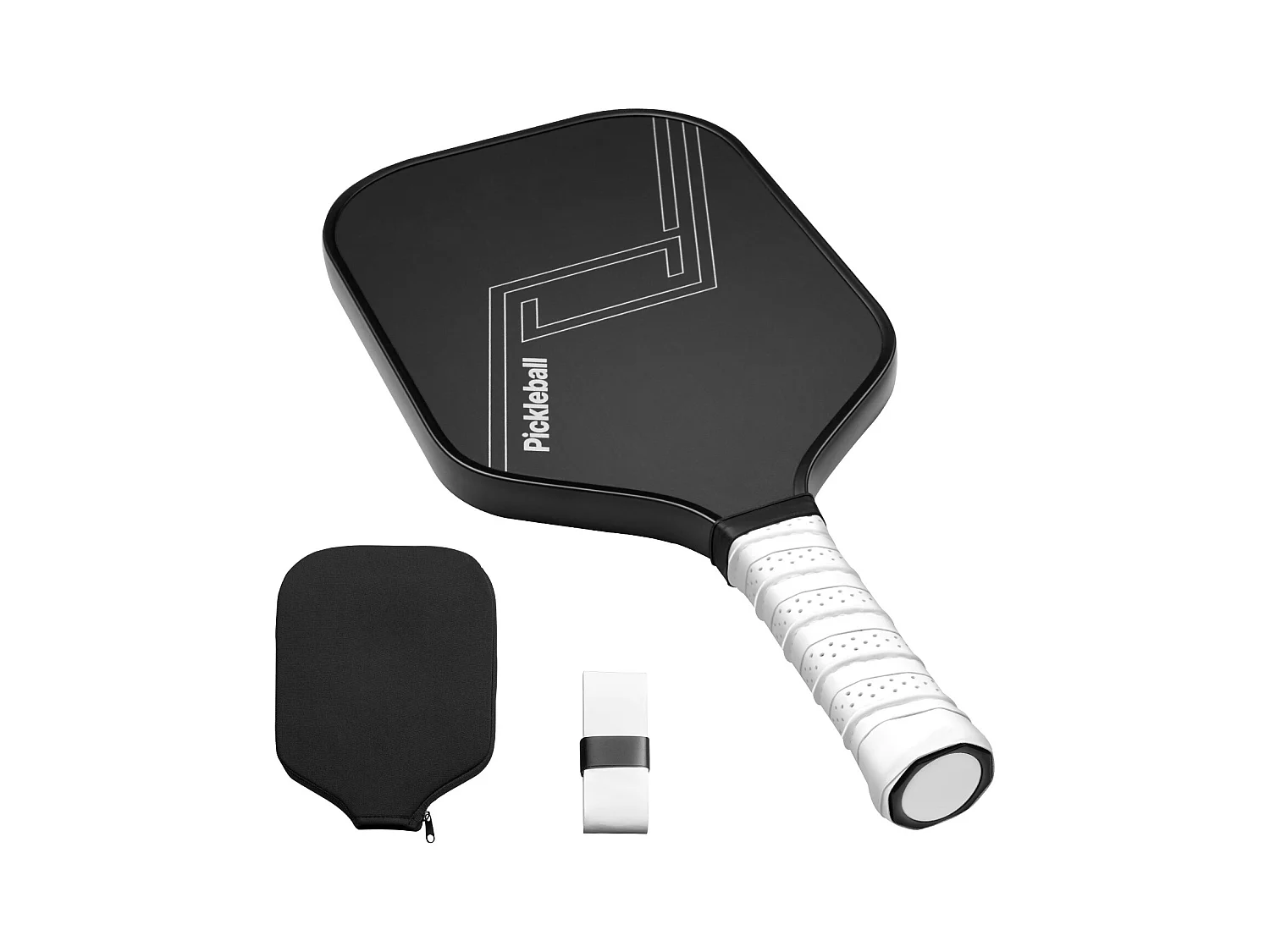 Raquette de Pickleball SucceBuy avec Surface en Fibre de Carbone T700 et Noyau en Nid d'Abeille, Raquette de Haute Qualité pour une Puissance, un Contrôle