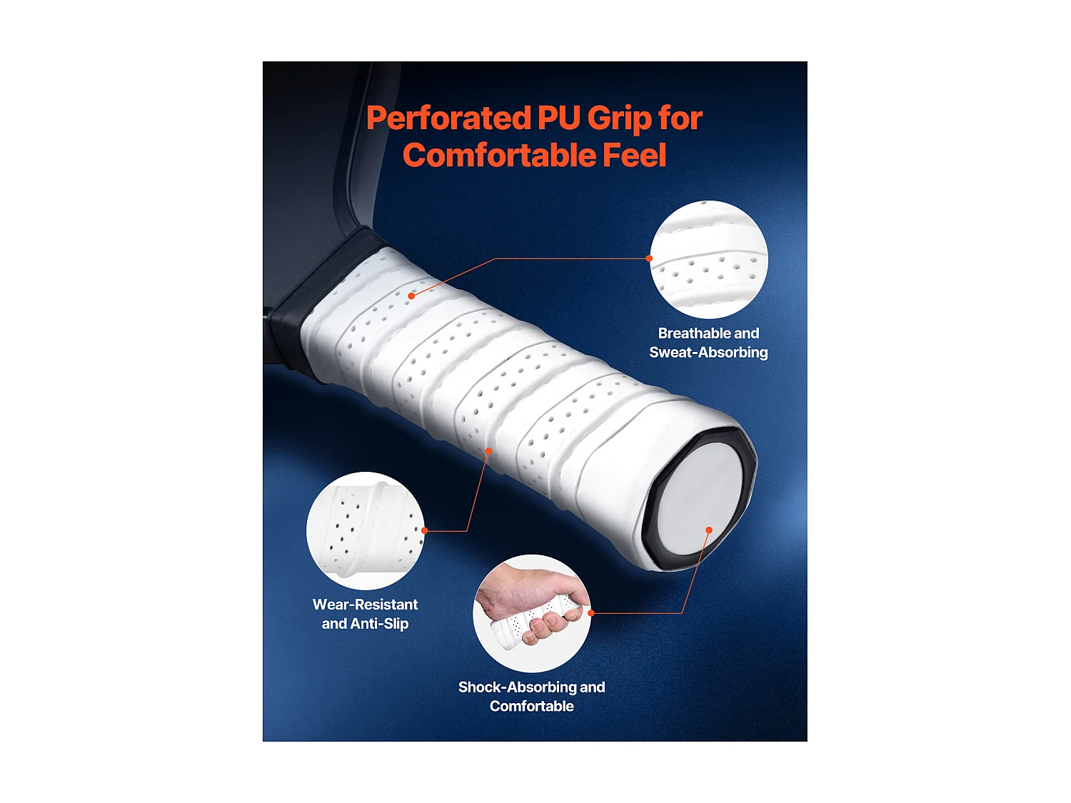 Raquette de Pickleball SucceBuy avec Surface en Fibre de Carbone T700 et Noyau en Nid d'Abeille, Raquette de Haute Qualité pour une Puissance, un Contrôle