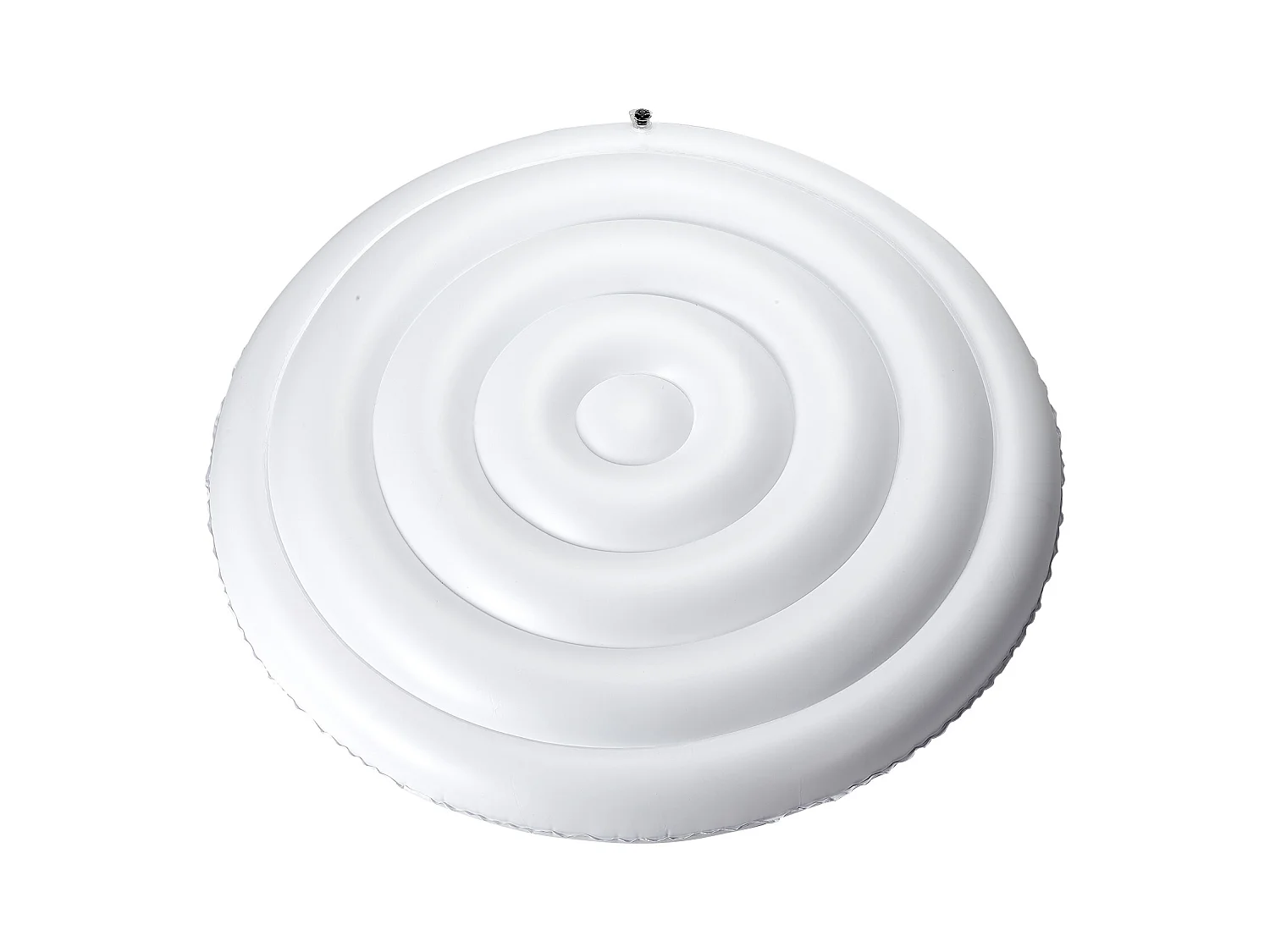 Couvercle Gonflable Rond SucceBuy pour Spa 164,5 cm, Housse de Protection pour Spa Résistante aux Intempéries et à l'Eau, Couverture Thermique en PVC, Blanc