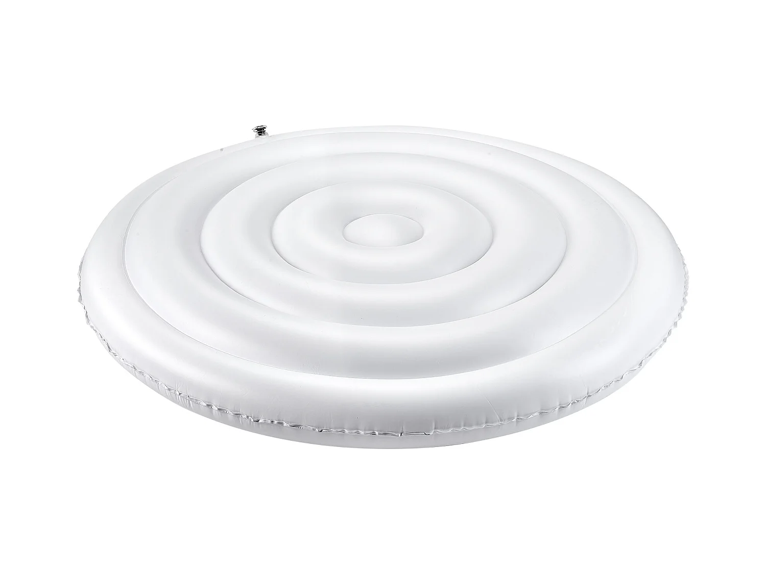 Couvercle Gonflable Rond SucceBuy pour Spa 164,5 cm, Housse de Protection pour Spa Résistante aux Intempéries et à l'Eau, Couverture Thermique en PVC, Blanc