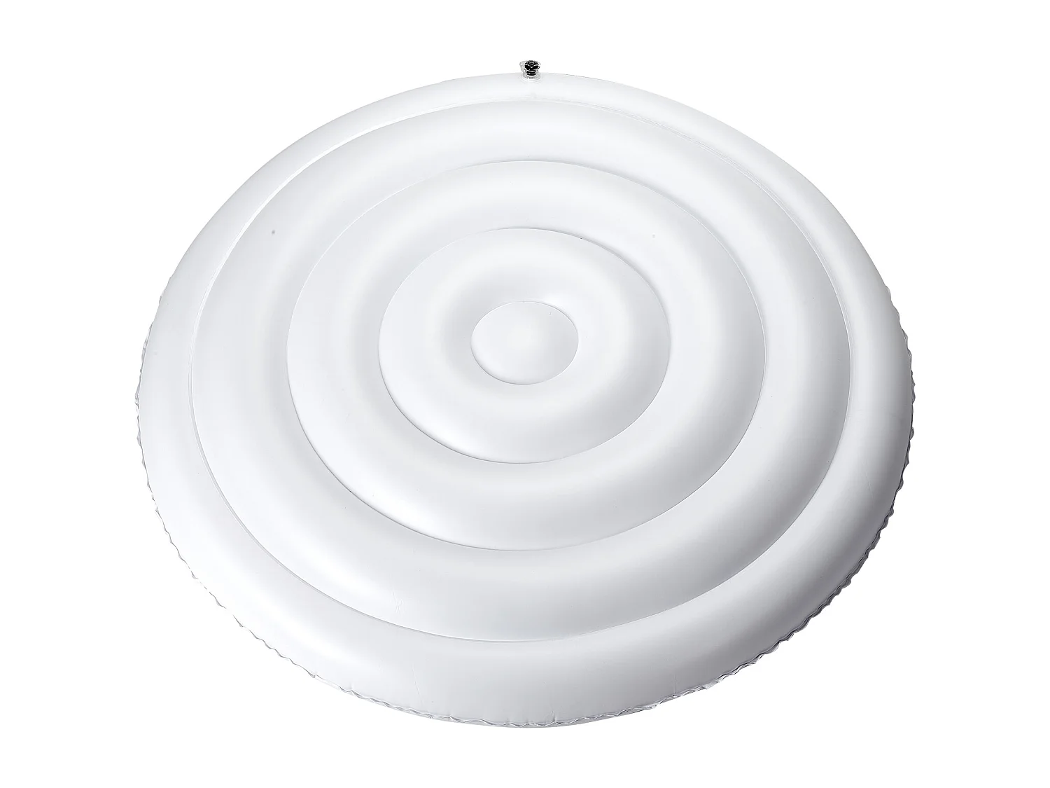 Couvercle Gonflable Rond SucceBuy pour Spa 164,5 cm, Housse de Protection pour Spa Résistante aux Intempéries et à l'Eau, Couverture Thermique en PVC, Blanc