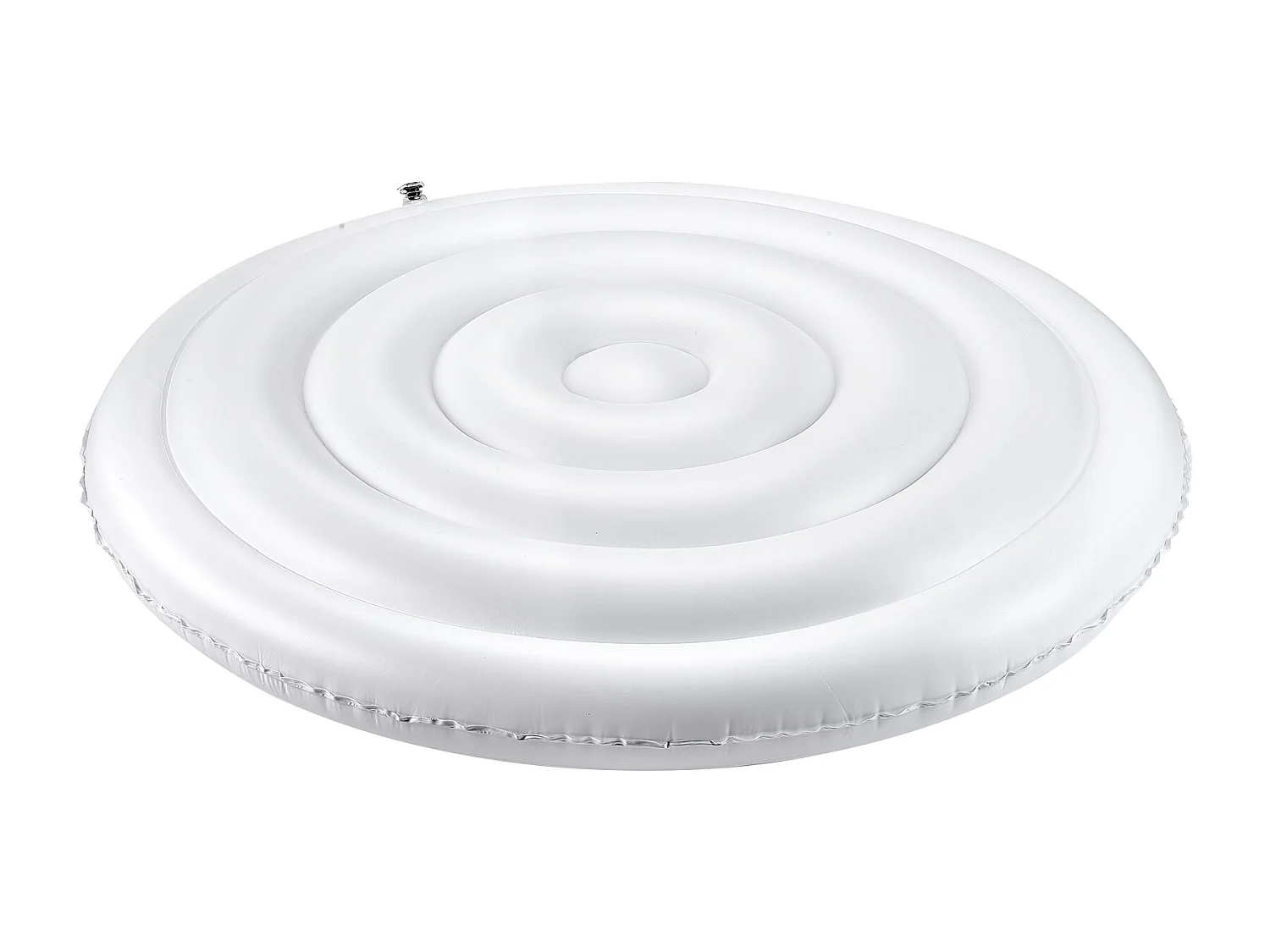 Couvercle Gonflable Rond SucceBuy pour Spa 164,5 cm, Housse de Protection pour Spa Résistante aux Intempéries et à l'Eau, Couverture Thermique en PVC, Blanc