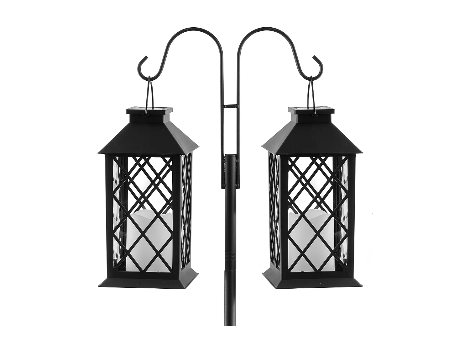 Crochets de Berger SucceBuy, Lot de 8, 273 cm de Haut, Crochets Doubles de Jardin de 1,9 cm de Diamètre, Idéaux pour Suspendre des Mangeoires à Colibris