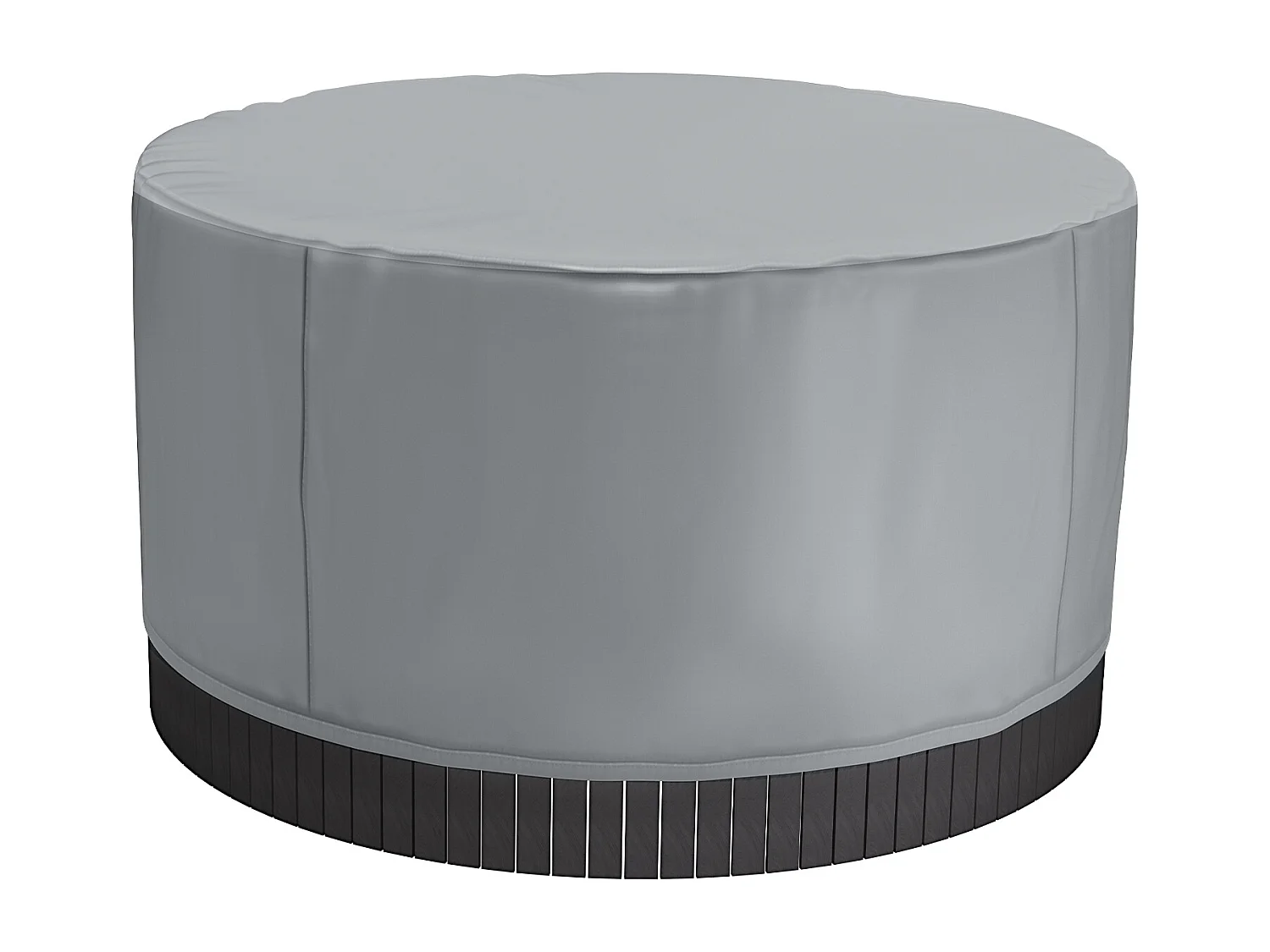 Ronde Afdekking SucceBuy voor Spa, φ200 x 85 cm, Weer- en Waterbestendig, Ultrasterk 420D Oxford-weefsel en Scheurweerstand 950N, Grijs