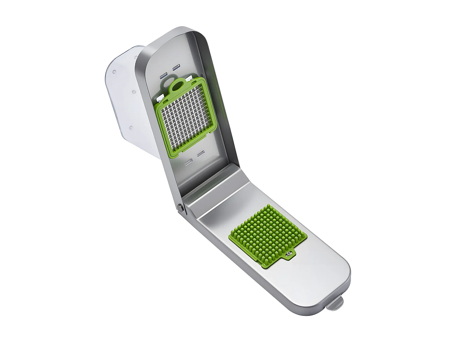 Hachoir à Légumes SucceBuy, 3 Lames en Acier Inoxydable, Coupe Légumes avec Récipient, Coupe-oignons Lavage Facile, Gadgets de Cuisine Compatible Lave-Vaisselle