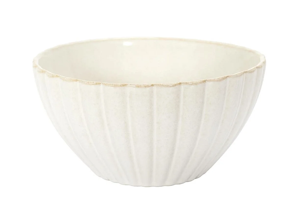 Saladier en céramique coloris beige (Ø18,5cm) - SHELLY