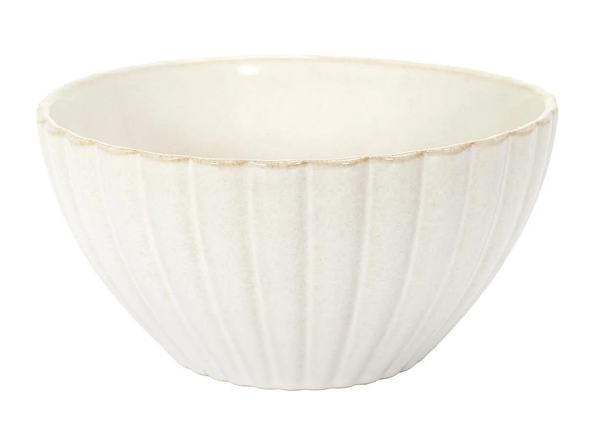 Saladier en céramique coloris beige (Ø18,5cm) - SHELLY