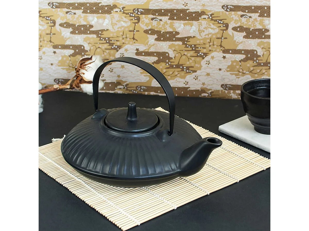 Théière en Céramique Noire 60cl - NAHO