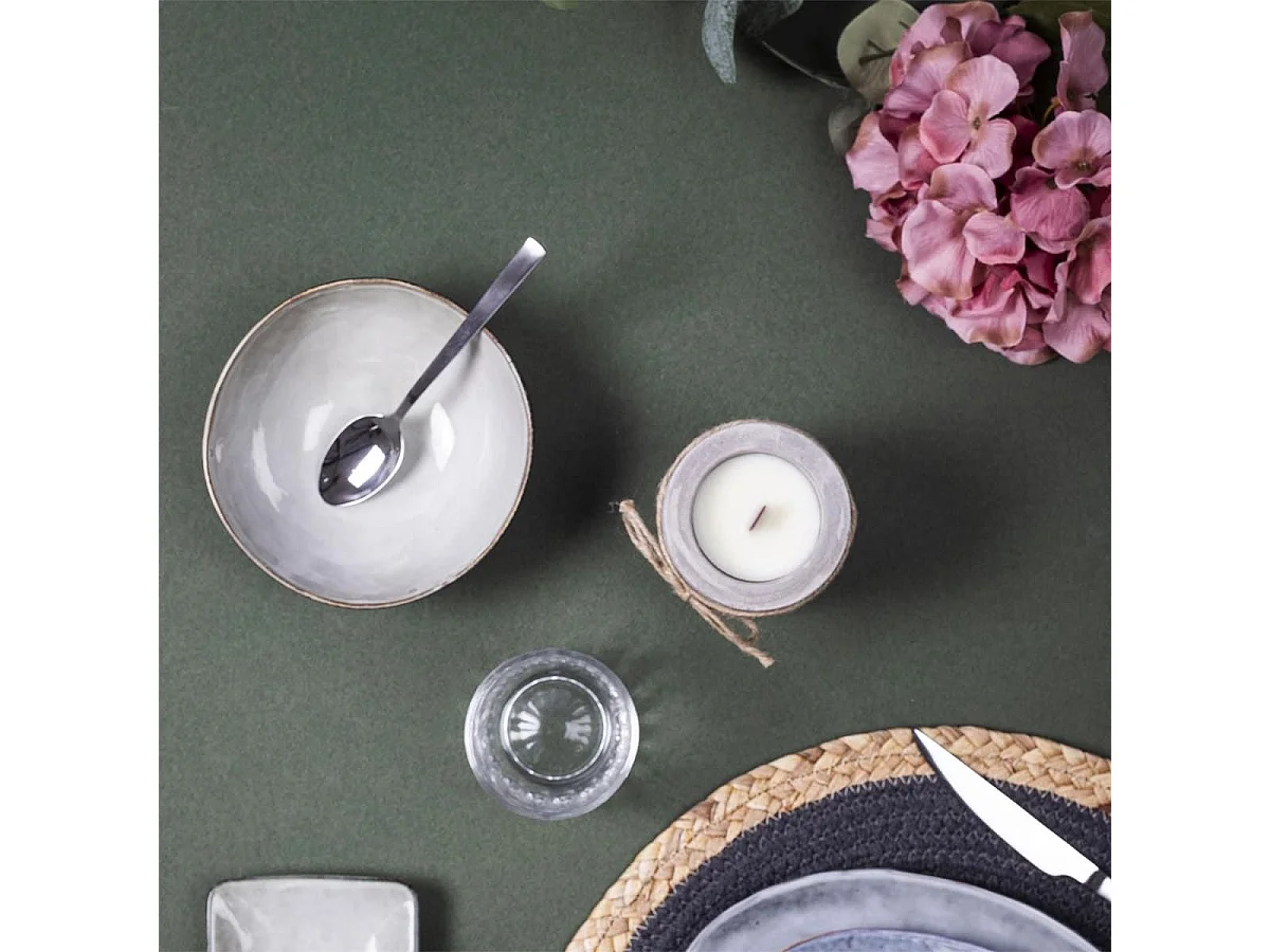 Set de 6 bols 80cl en céramique au grés du temps gris - GALET