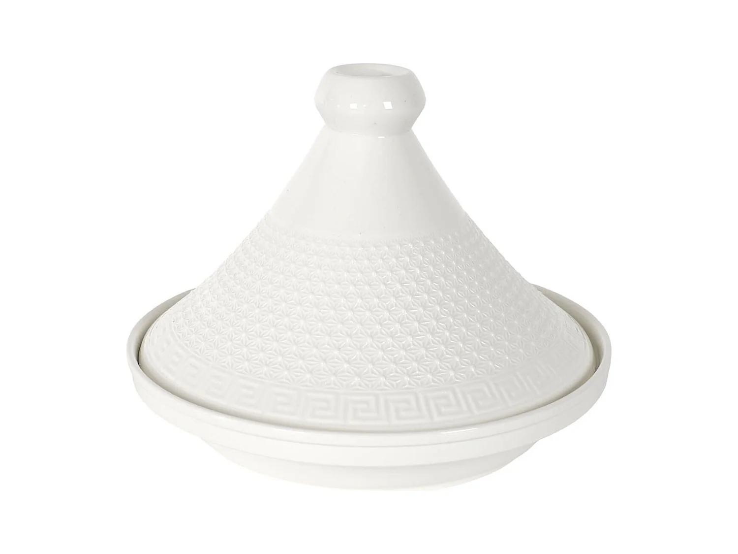 Tajine en céramique coloris blanc (Ø25,5 cm)