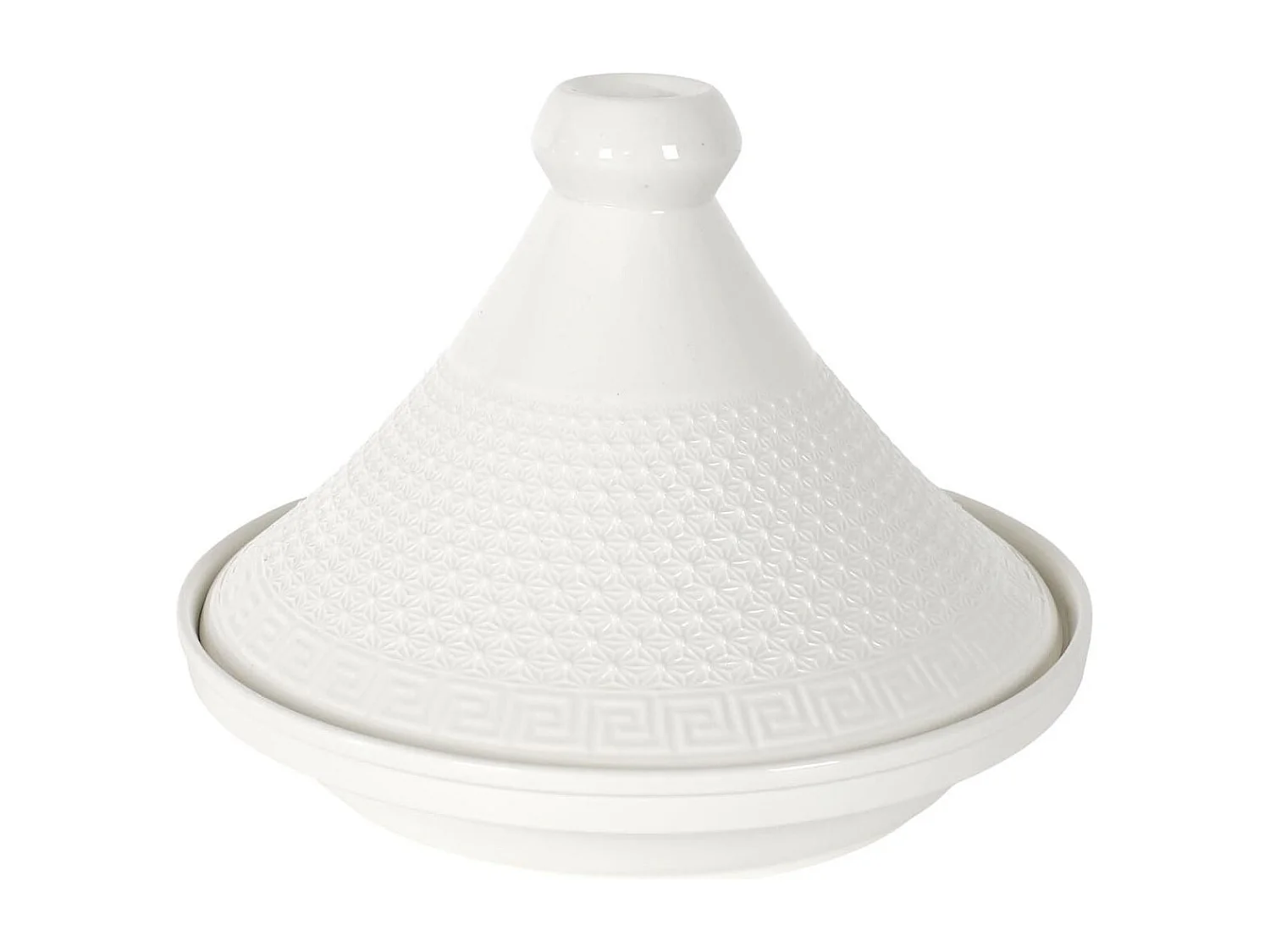 Tajine en céramique coloris blanc (Ø25,5 cm)