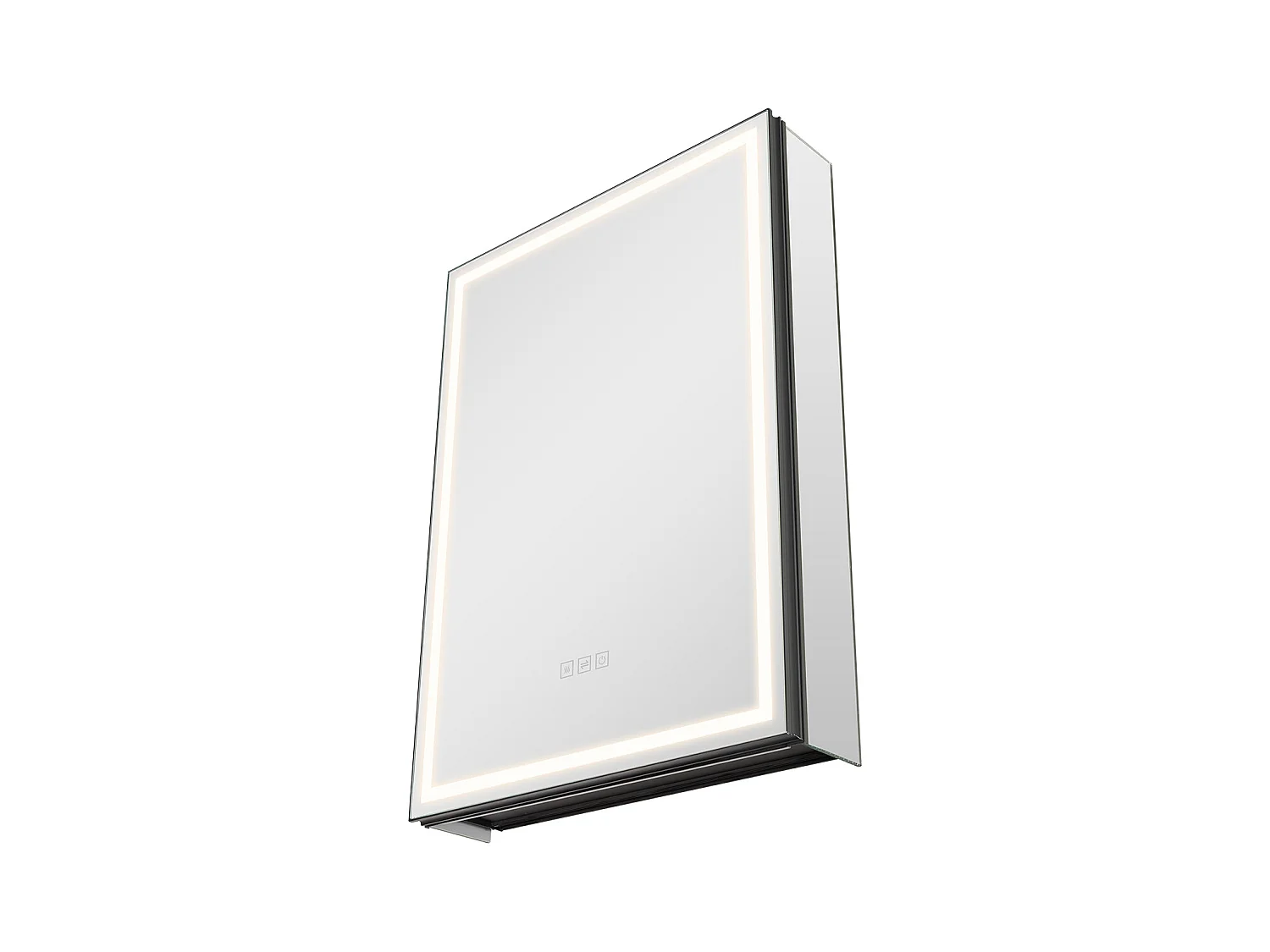 Armoire Murale Salle de Bain SucceBuy Armoire de Toilette avec Miroir et LED 3 Couleurs à Intensité Variable, Fonction de Désembuage à Mémoire, 50x70 cm