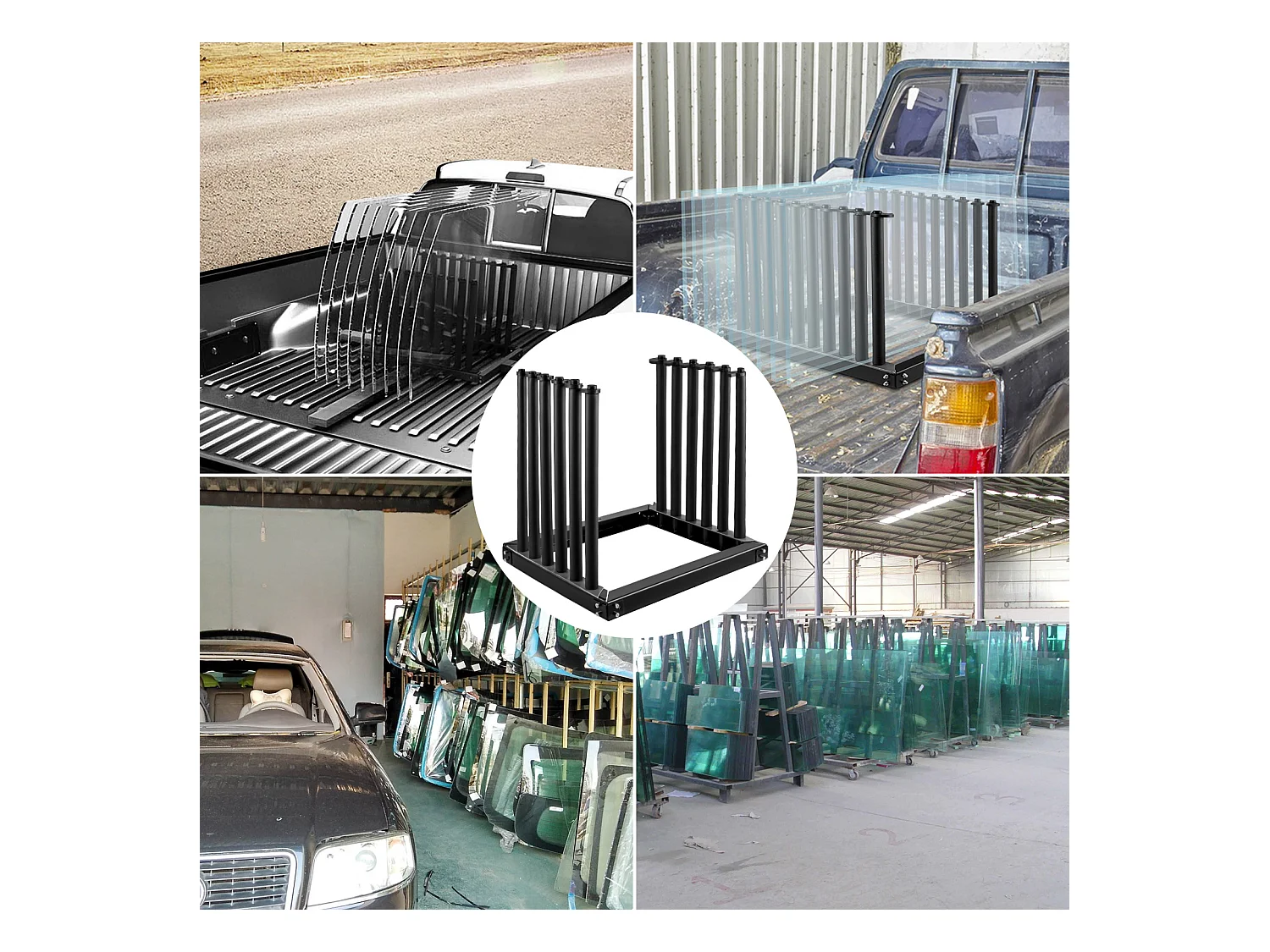 Windschutzscheibenhalter, SucceBuy 5 - Lite, Windschutzscheibenhalter, mit PVC-Kissen, für LKW, Autoglas