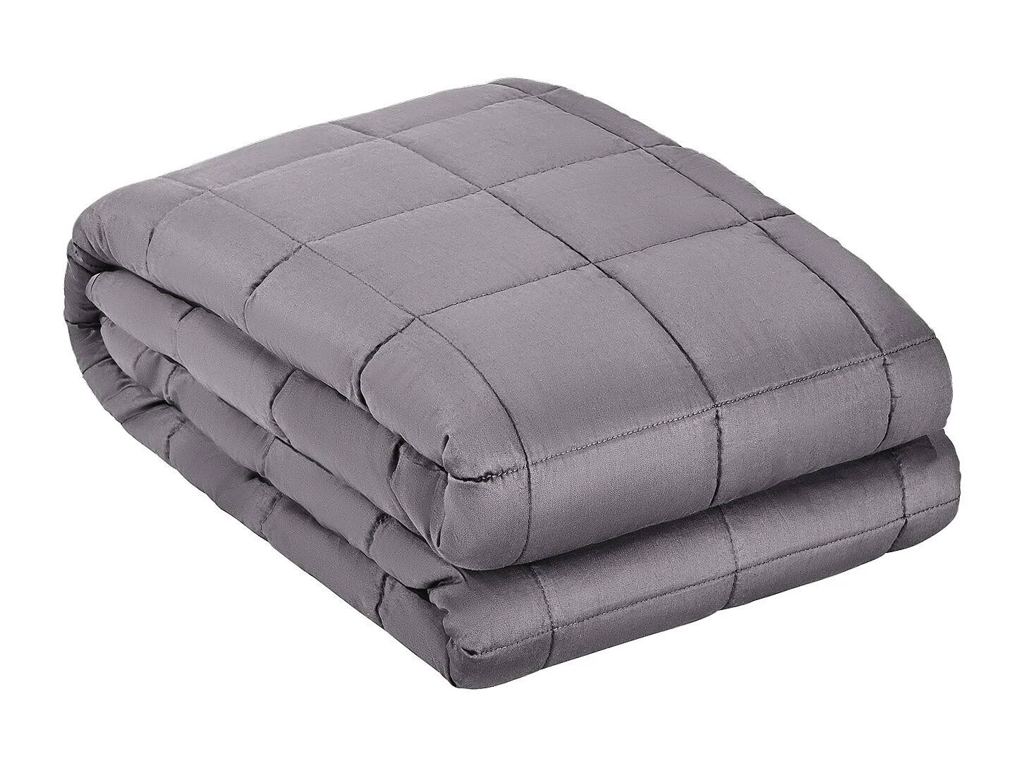 Couverture Lestée SucceBuy, Couette Lourde 203 x 221 cm, 11,5 kg, avec Perles de Verre, Convient aux Personnes 113-140 kg, pour Soulager Anxiété et Stress, Gris