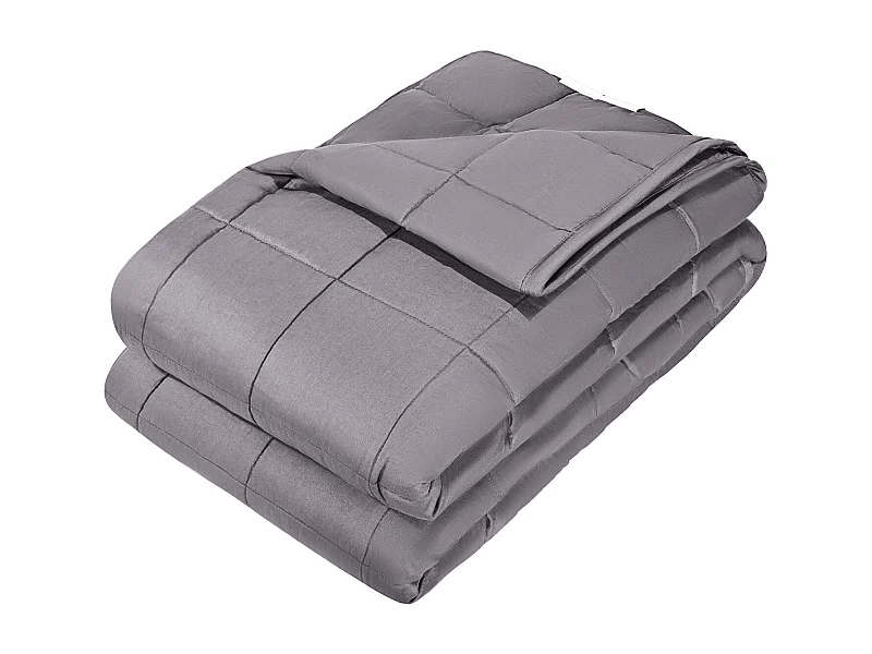 Verzwaarde Deken SucceBuy, Zwaar Dekbed 203 x 221 cm, 11,5 kg, met Glasparels, Geschikt voor Personen van 113-140 kg, om Angst en Stress te Verlichten, Grijs