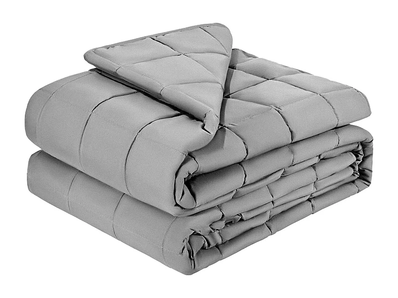 Coperta Ponderata SucceBuy, Piumone Pesante 223,5 x 264 cm, 11,5 kg, Adatto a Persone di Peso Compreso tra 113 e 140 kg, per Alleviare Ansia e Stress, Grigio