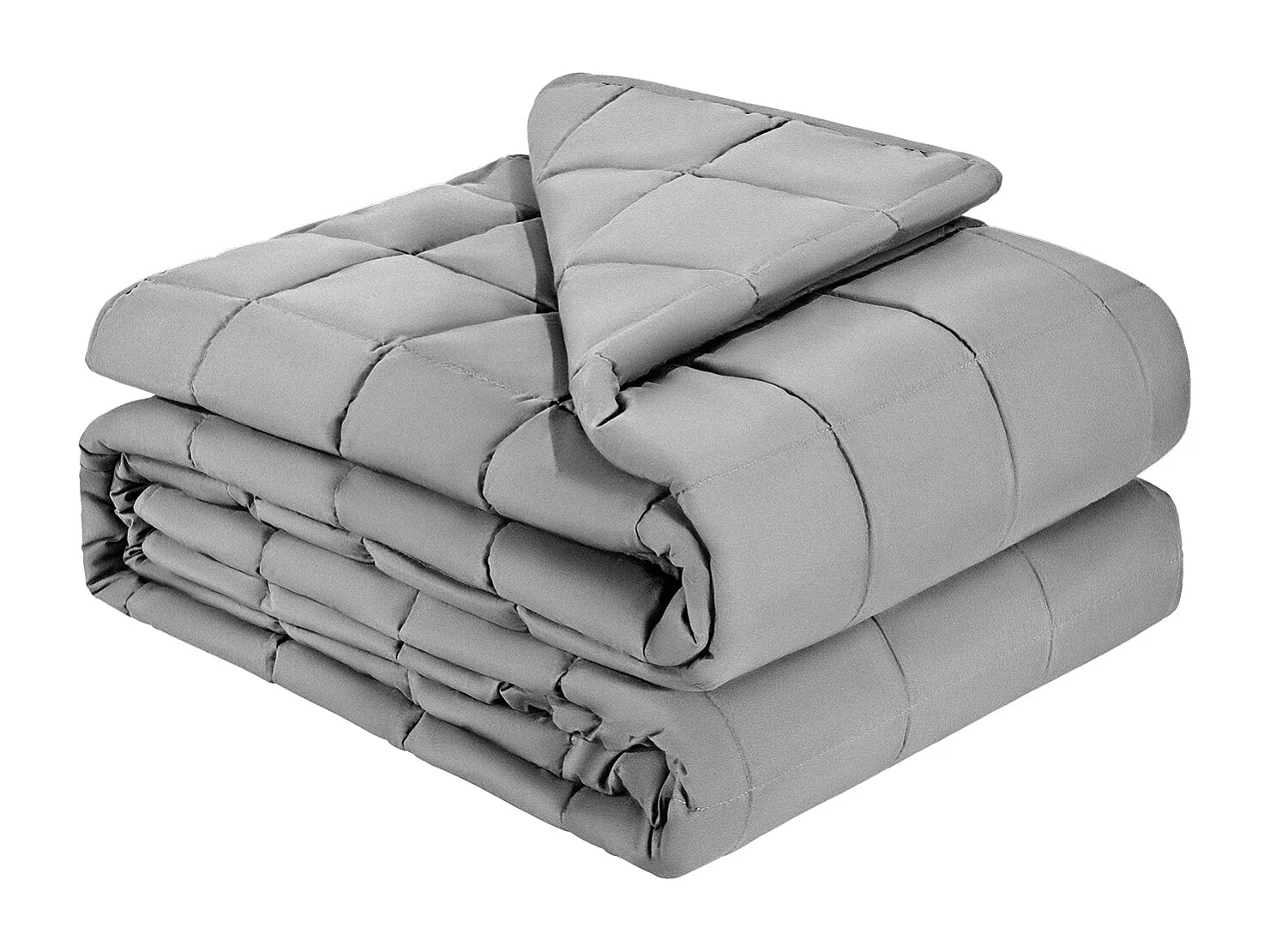 Couverture Lestée SucceBuy, Couette Lourde 223,5 x 264 cm, 11,5 kg, avec Perles de Verre, Convient aux Personnes 113-140 kg, pour Soulager Anxiété et Stress, Gris