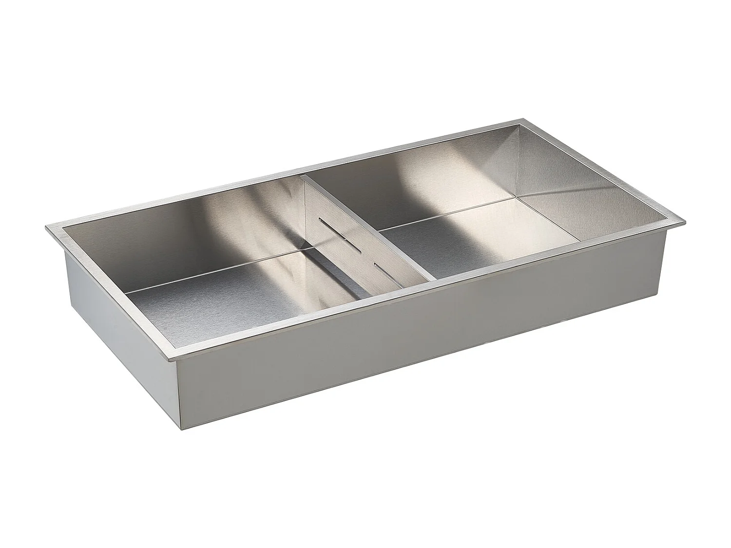 Niche Douche Encastrable SucceBuy, 10,2x33x63,5 cm, Niche Murale en Acier Inoxydable Double Niveau, Étagère de Salle de Bain Moderne Étanche, Argenté